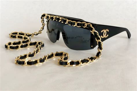 chanel sunglasses with chain|vintage chanel sunglasses with chain.